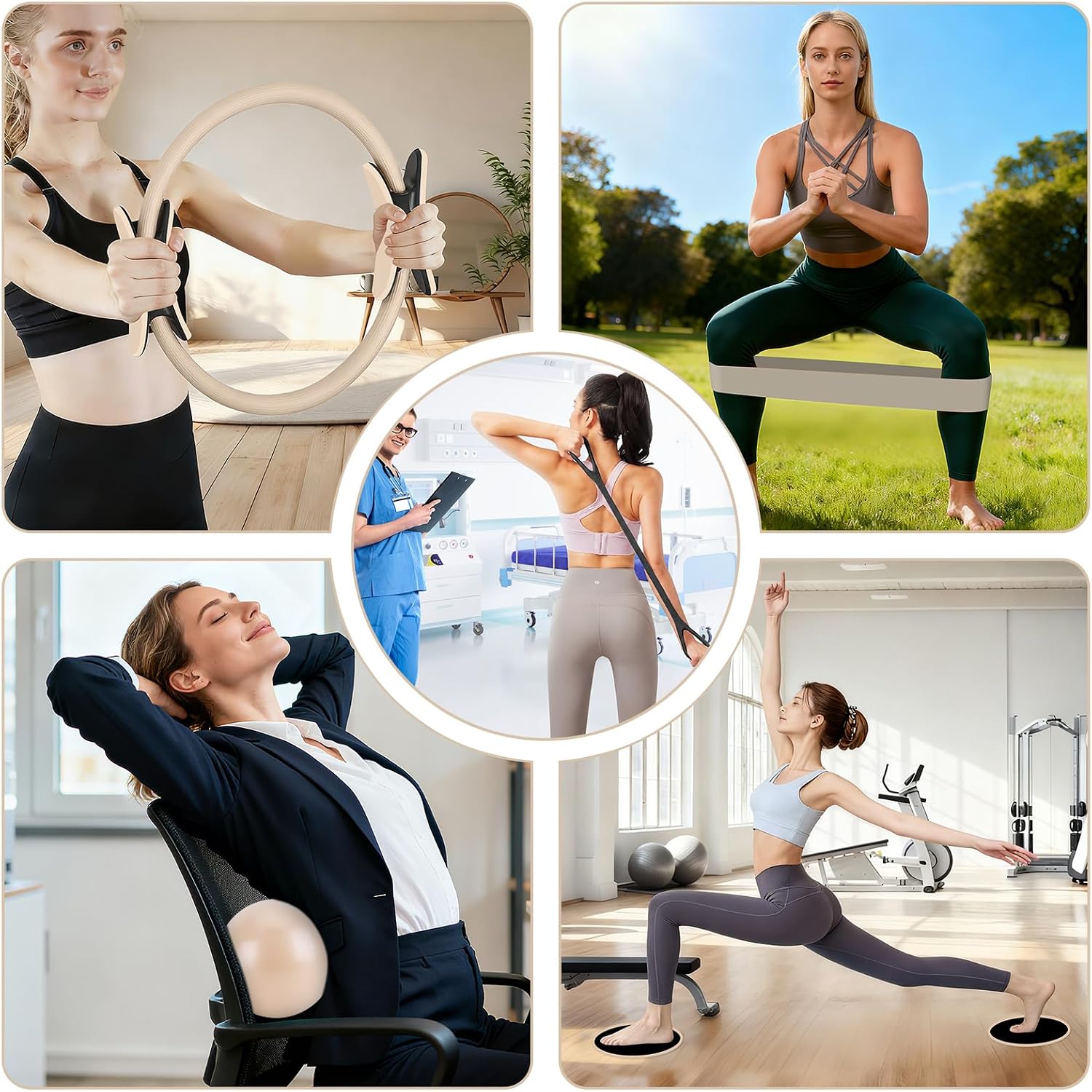 Thumbnail 6 de Hoedia Pilates Kit with 14-inch Ring