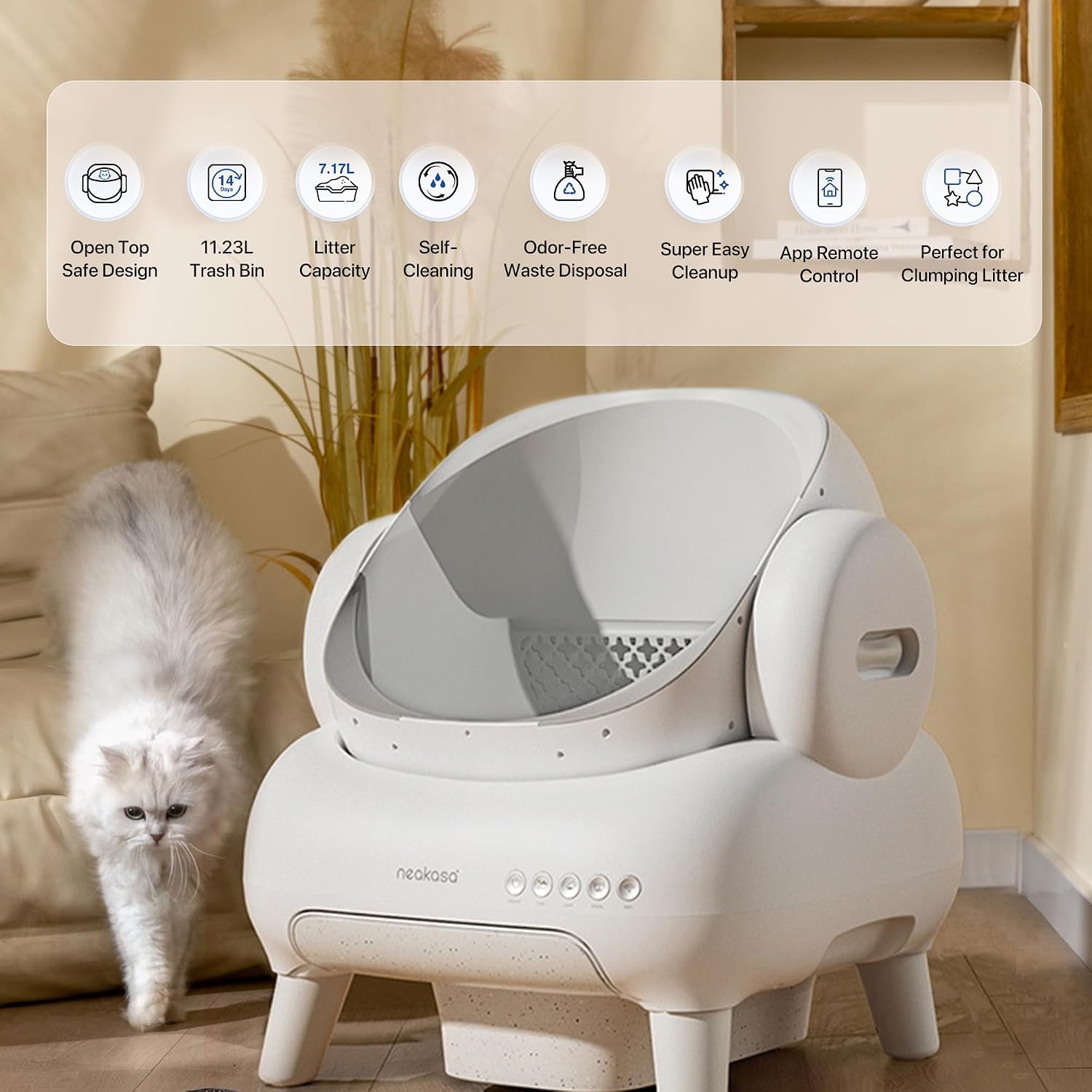 Detalle de Neakasa M1 Plus Lite cat litter tray
