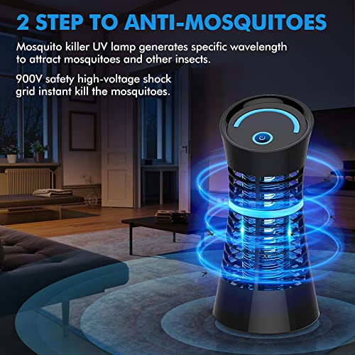Detalle de Regevo Lámpara Antimosquitos Eléctrica 4W UV: Exterminador sin químicos para interior y exterior