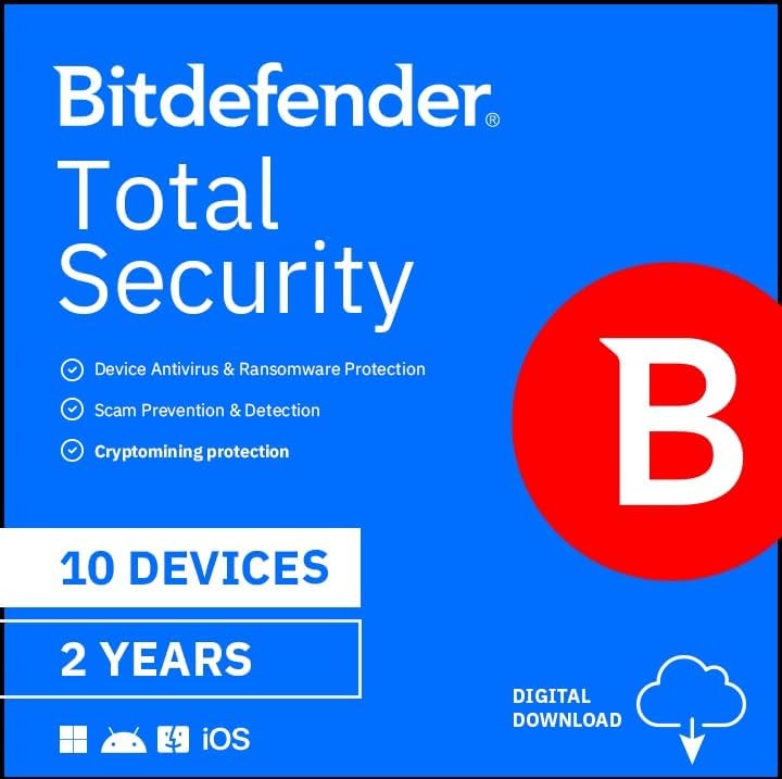 Detalle de Bitdefender Total Security - 10 Devices, 2-Year Subscription (PC/Mac) with Email Activation