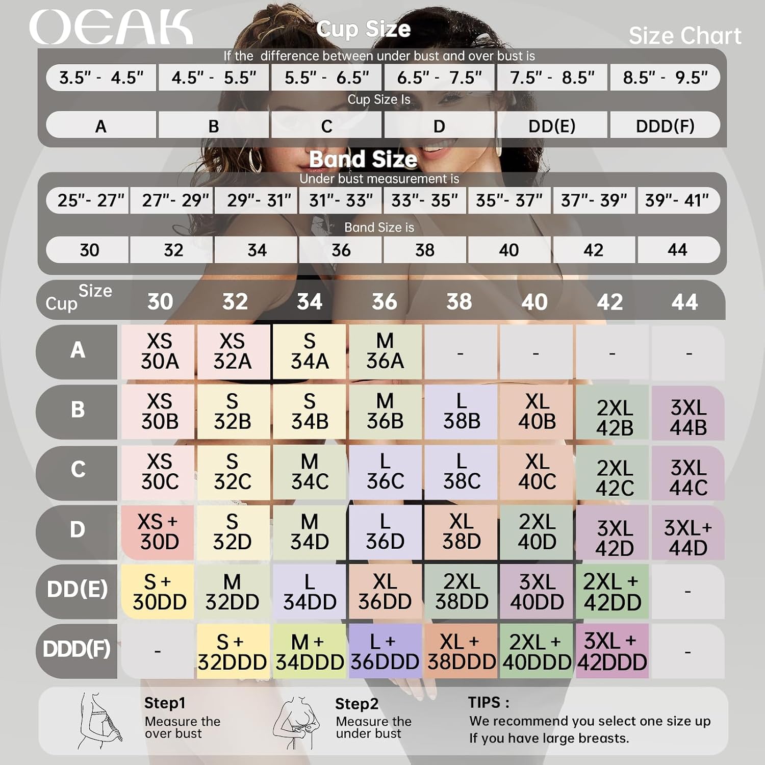 Thumbnail 5 de OEAK Deep V No-Wire Bra for Women (Seamless Lift & Comfort)