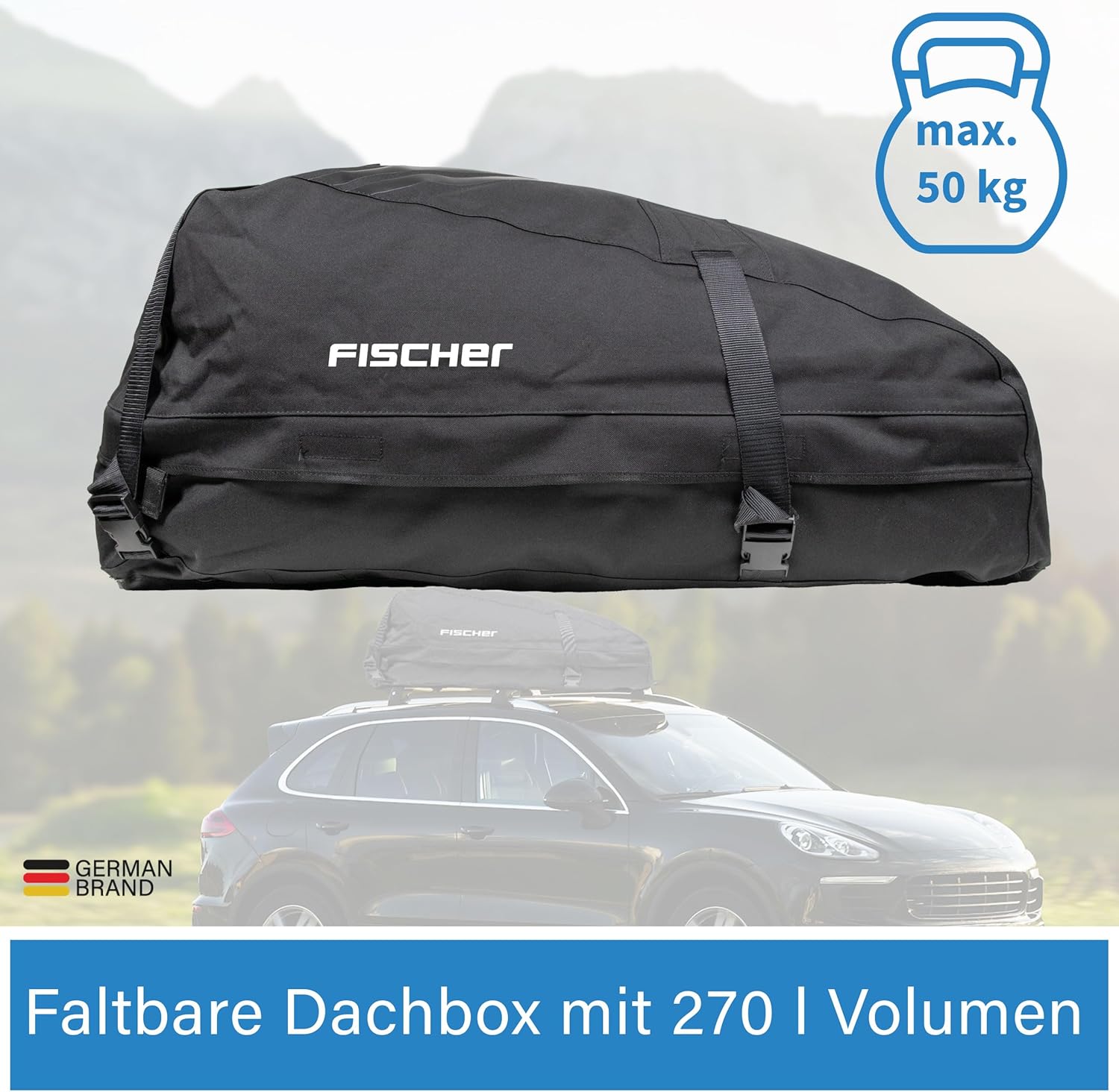 Thumbnail 1 de FISCHER Dachbox faltbar hochstabil wasserabweisend