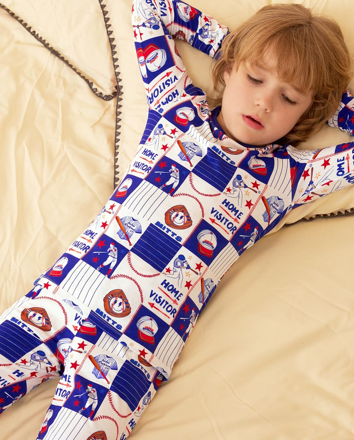 Detalle de babee Reshinee Kids Pajamas in Bamboo Viscose
