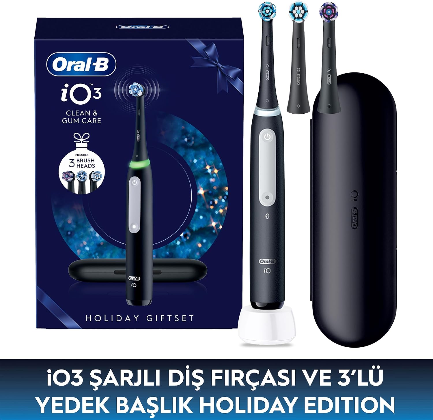 Detalle 2 de Oral-B iO Series 3 elektrisk tandborste med tre lägen och timer, svart