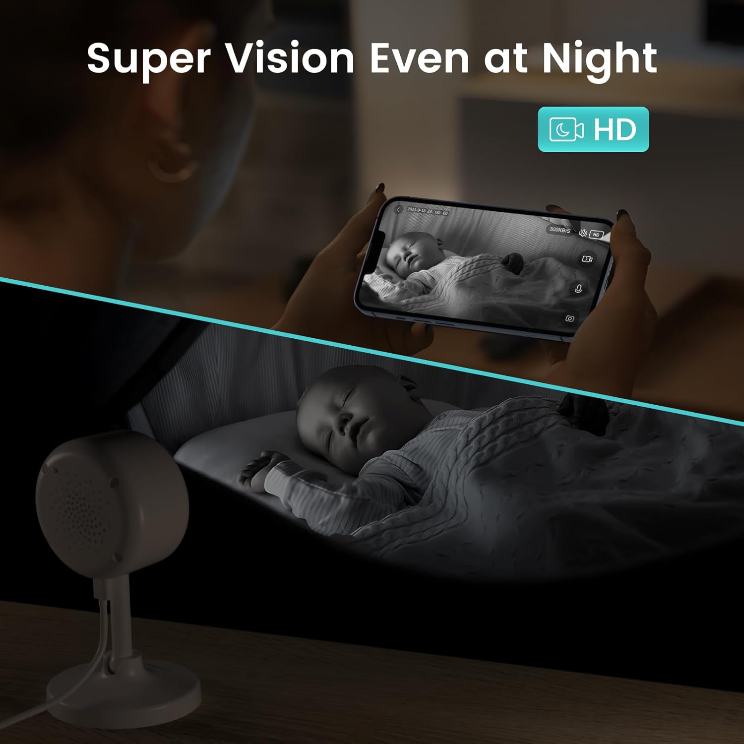 Detalle de litokam indoor camera 2K Smart pet camera