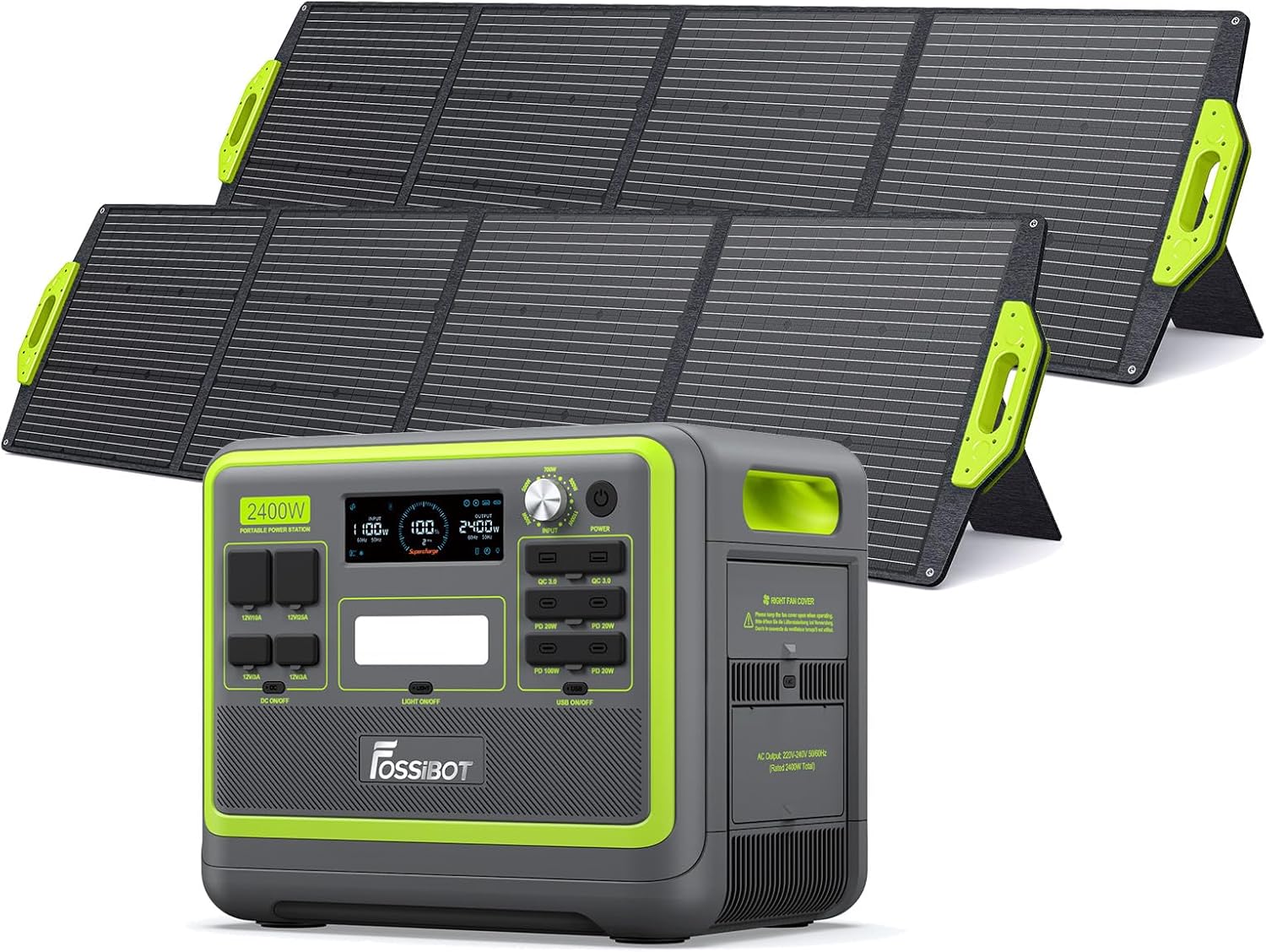 FOSSiBOT F2400 ⚡ Generador solar portátil 2400W