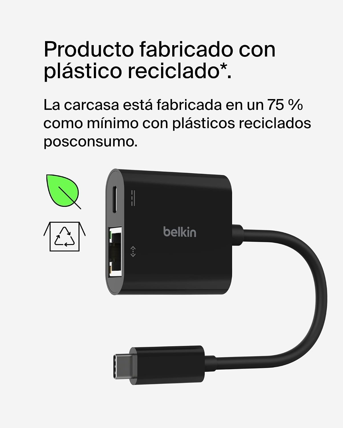 Thumbnail 6 de Belkin Connect Adaptador USB-C a Ethernet y Carga 100W