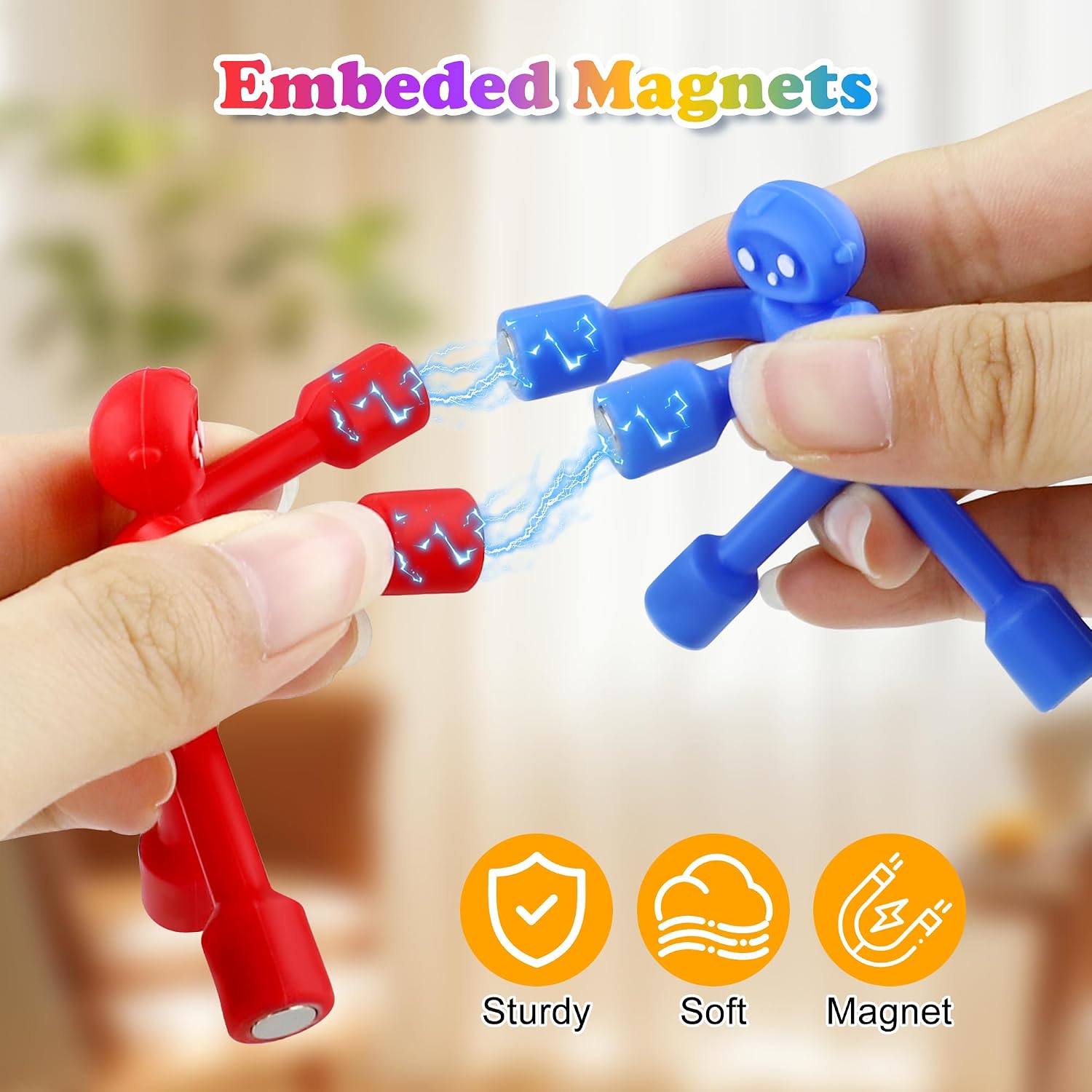 Detalle 1 de HTSHO Magnetic Fidget Toys, 10-Piece Set