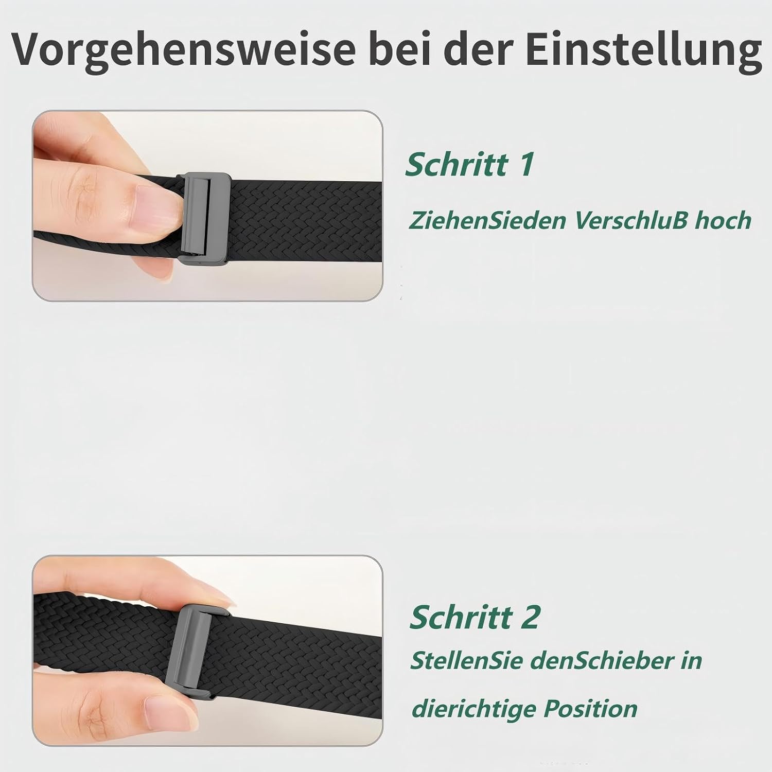 Detalle de chinbersky Geflochtenes Nylon-Armband für Xiaomi Band 8 Pro/9 Pro und Redmi Watch – Magnetverschluss, elastisch, atmungsaktiv