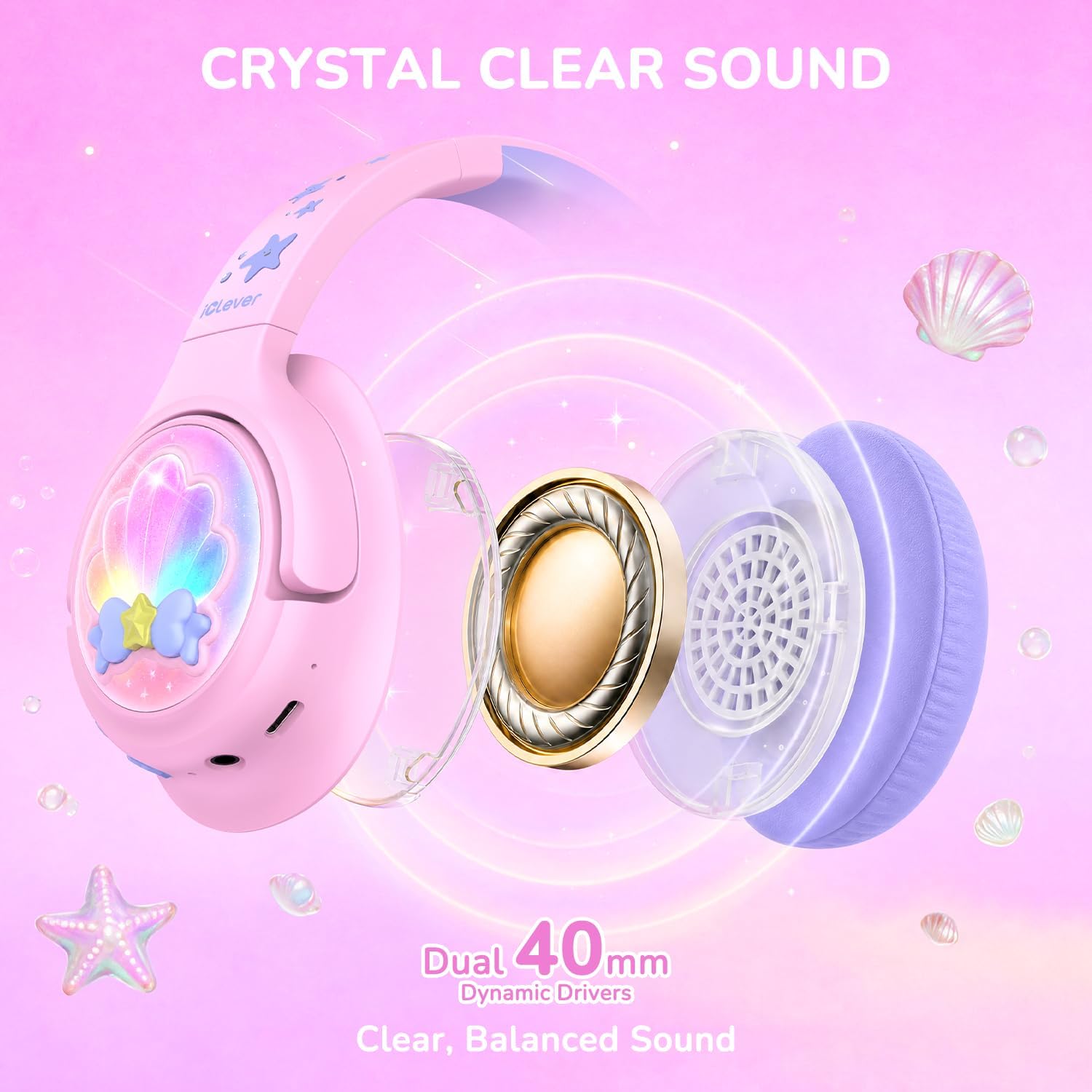 Detalle 2 de iClever Kids Headphones P550