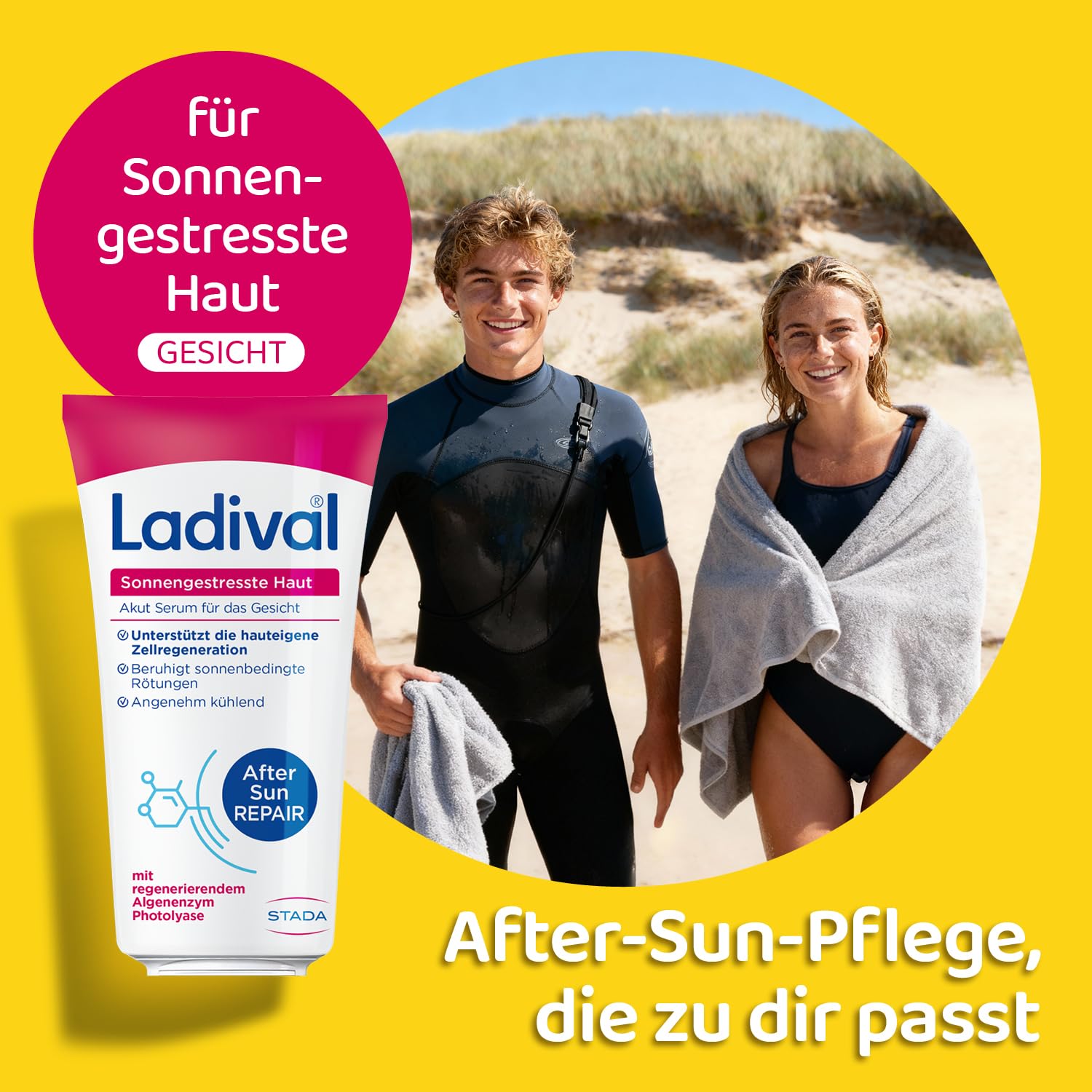 Thumbnail 2 de Ladival Sonnengestresste Haut Akut Serum After Sun Repair für das Gesicht (50 ml)