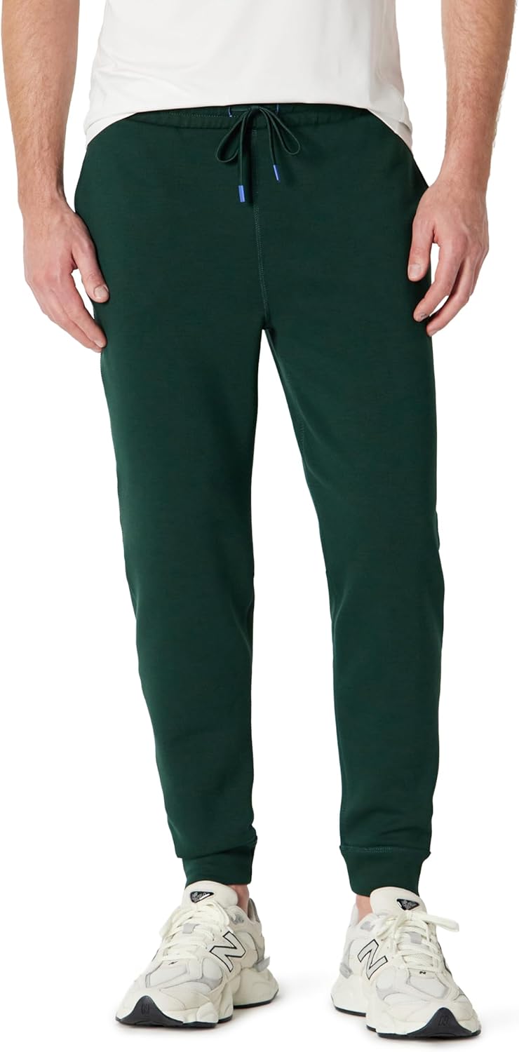 Detalle de Amazon Essentials Men's Athletic Regular-Fit Gym Jogger Trousers, Active Sweat