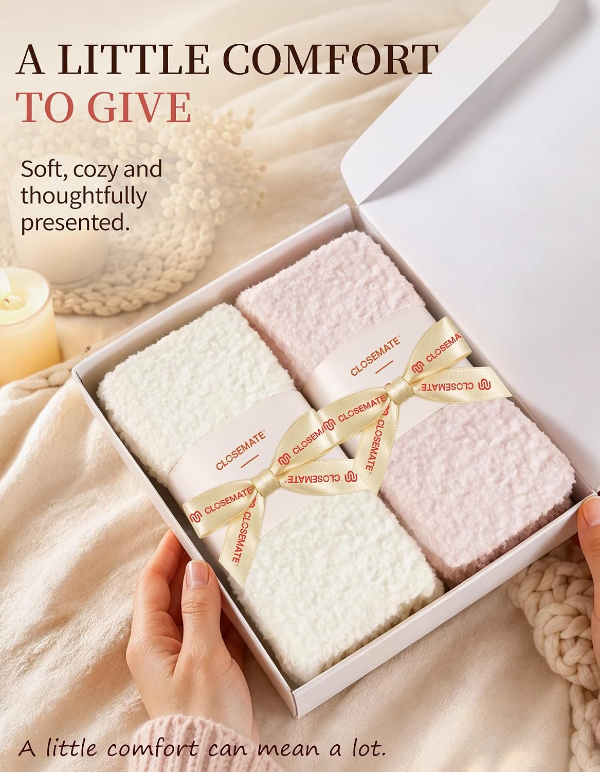 Thumbnail 5 de CLOSEMATE Cloud Fuzzy Socks for Women, Plush Comfort in a Gift Box