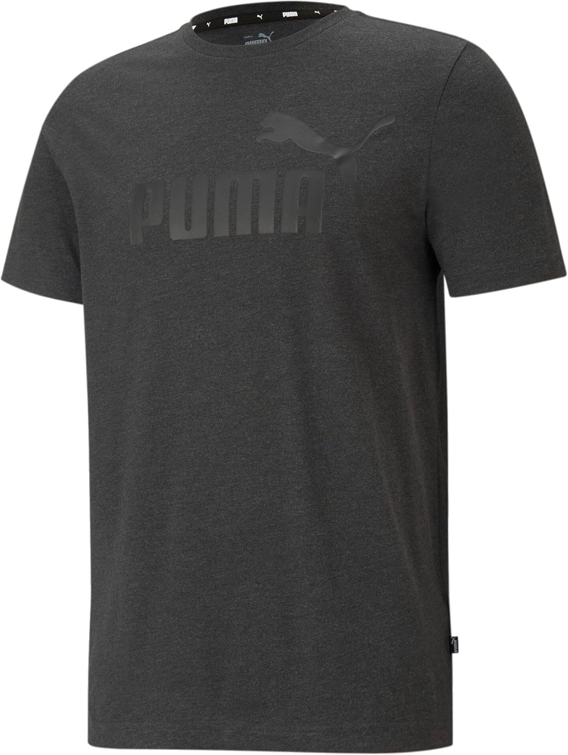 Detalle de PUMA Herren ESS Heather Tee – nachhaltiges Everyday-Shirt (Packung 1)