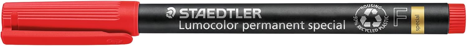 Detalle de Staedtler Lumocolor Lot de 10 feutres permanents Rouge