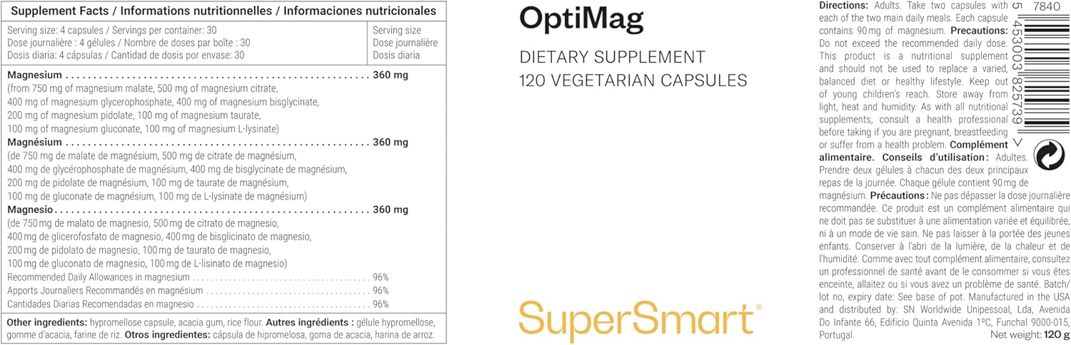 Thumbnail 1 de Optimag — 8 formes de magnésium d’exception, absorption élevée et sans désagréments intestinaux