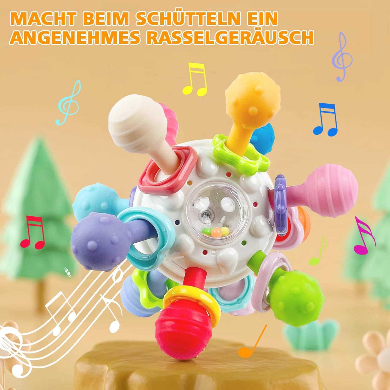 Thumbnail 5 de Beißspielzeug Greifball 10,5 cm