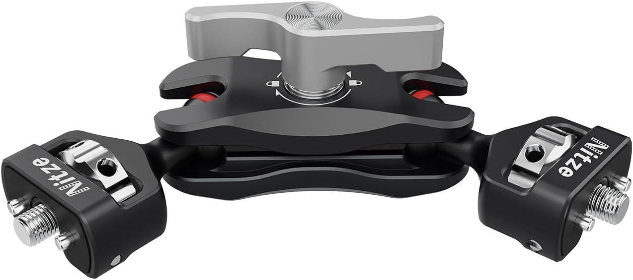 Detalle de Nitze Camera Magic Arm with Double Ballheads (N50-G1) – 1/4" to 1/4", Aluminium Alloy