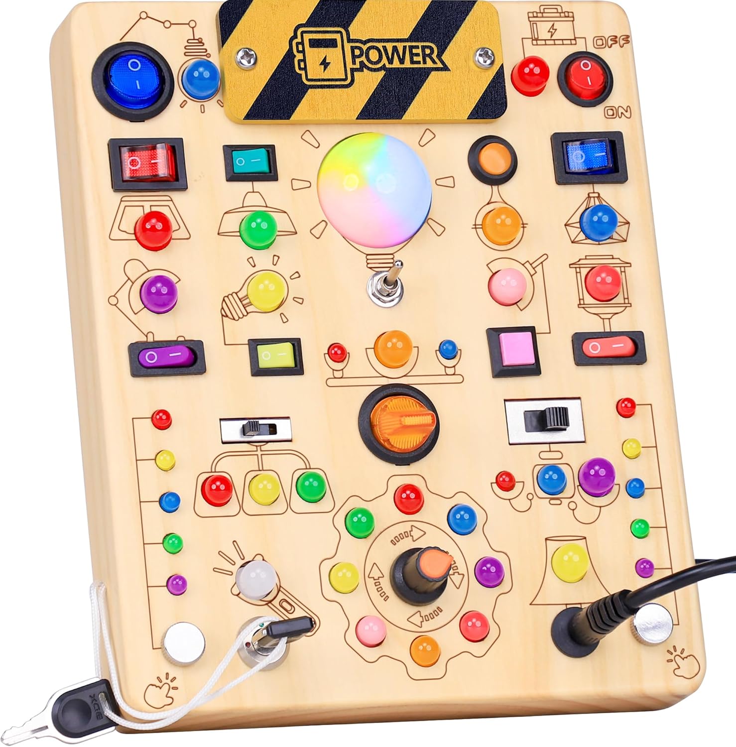 Thumbnail 6 de RichBoy Montessori Busy Board 37-in-1