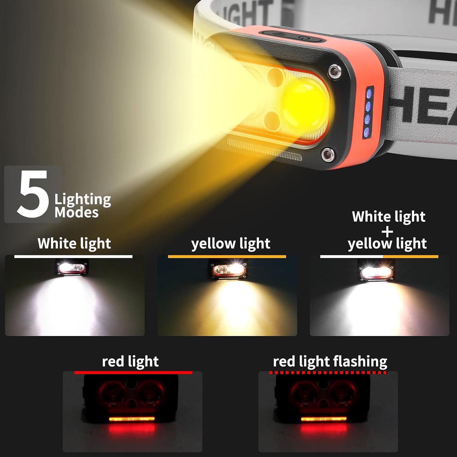 Detalle 2 de Chasinglee 3000 lumen lampada frontale USB