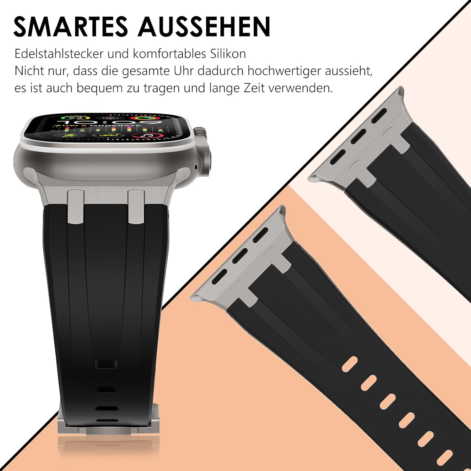 Thumbnail 3 de NewWays Apple Watch Armband 38–42mm Silikon