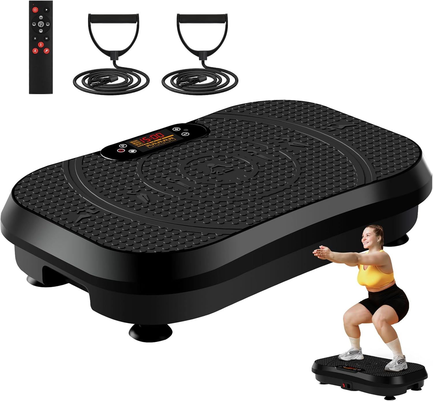 Detalle de SoftGym vibration plate exercise machine for lymphatic drainage support (up to 450 lb capacity)