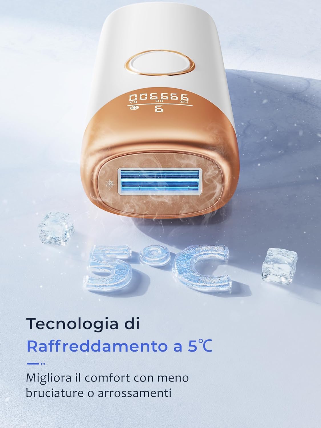 Detalle 2 de Epilatore Luce Pulsata 19,8J con 9 livelli di energia 🎀