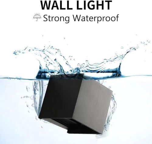 Detalle de Lureshine Wandlampe mit austauschbarer G9 LED-Lichtquelle – 0–120° Einstellwinkel, Schwarz, Wandleuchte Innen/Außen