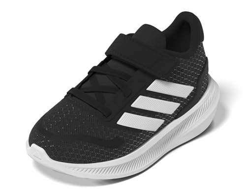 Thumbnail 11 de adidas Unisex niños RUNFALCON 5: zapatillas con Cloudfoam y cordones elásticos, Core Black/Cloud White
