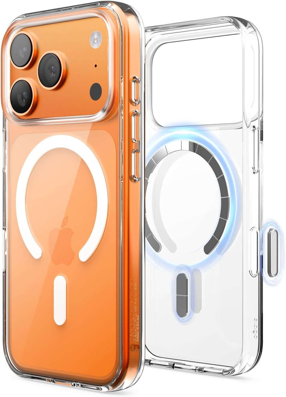 Detalle de elago Cover Magnetica Hybrid Trasparente per iPhone 17 Pro 6,3” – Compatibile MagSafe, antiurto