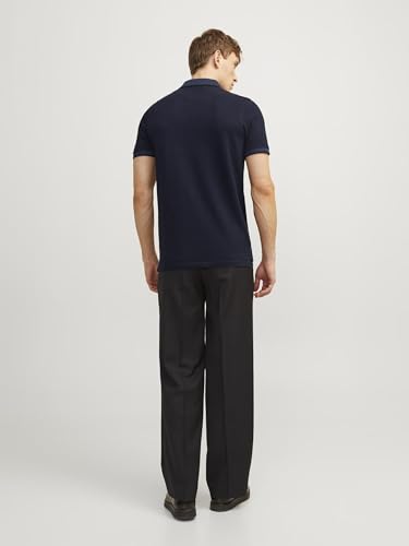 Thumbnail 2 de JACK & JONES Jjepaulos Polo Ss Noos para hombre en marino (100% algodón, corte entallado)