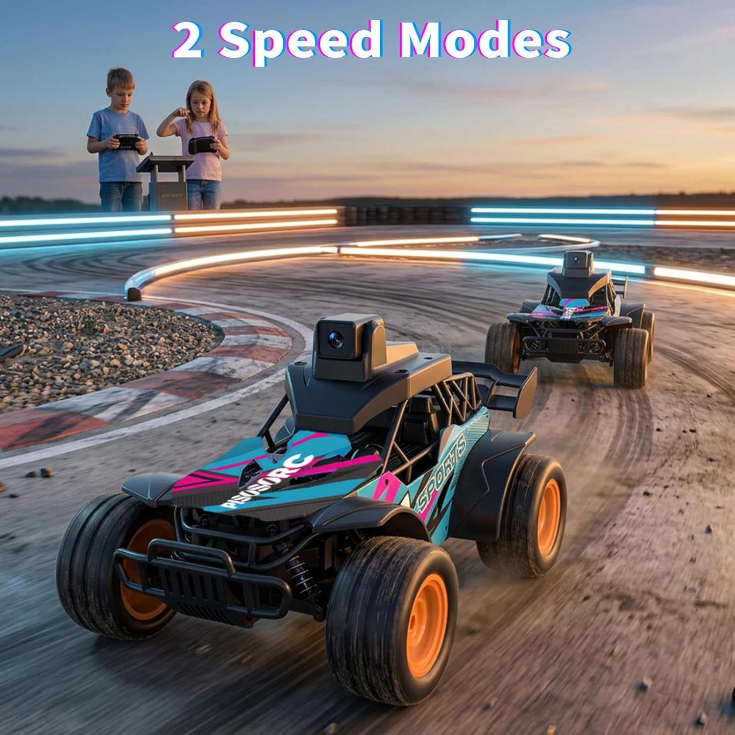 Detalle de Macchina Telecomandata con Telecamera: auto RC 2,4 GHz con schermo LCD da 2,8" e telecamera orientabile