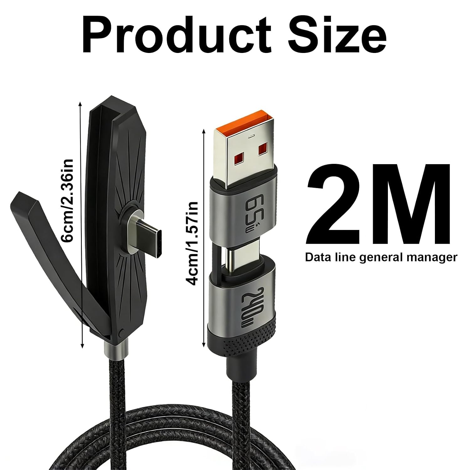 Detalle de Caricatore invisibile 3 in 1 per telefono Nplaseta: 240 W di potenza, 2 m e stand integrato