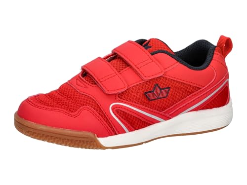 Detalle de Lico Unisex Kinder Boulder V Hallenturnschuhe, Rot Marine, 38 EU – solide Indoor-Schuhe mit austauschbarer Sohle