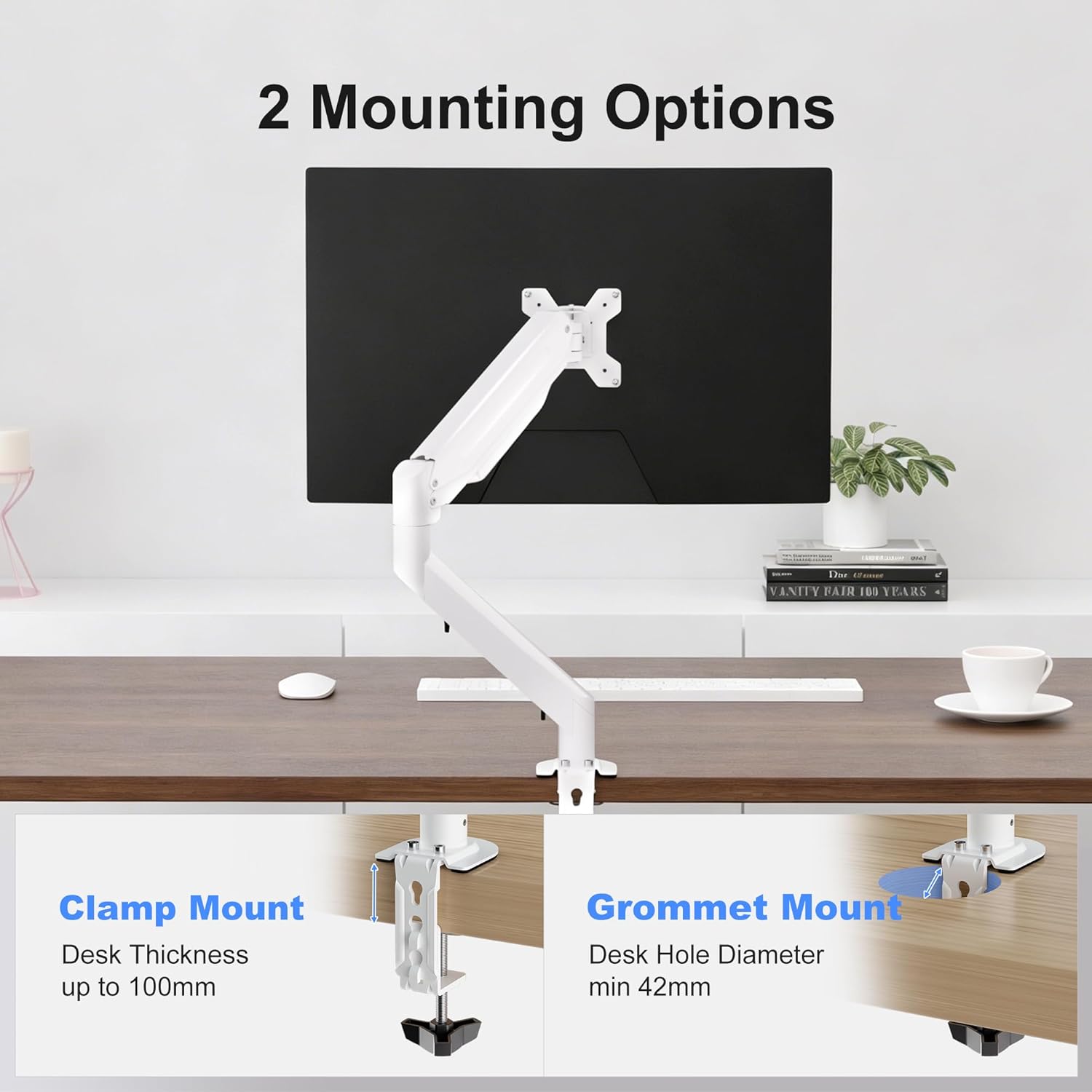 Thumbnail 6 de Suptek single monitor arm up to 6kg VESA