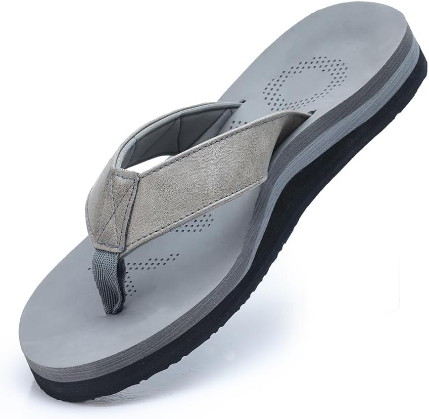 Detalle de MGGMOKAY herenteenslippers met boogondersteuning voor strand en zomer