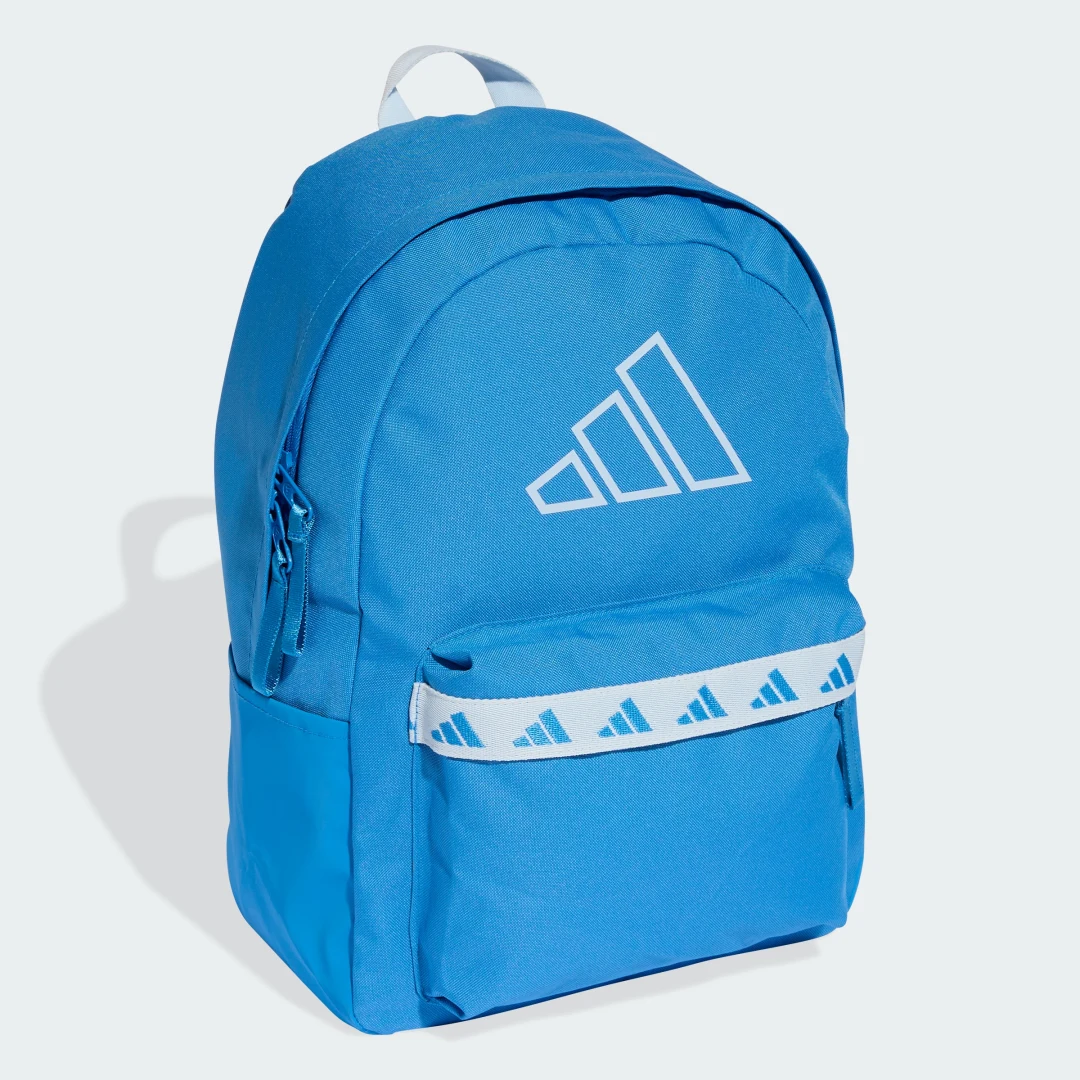 Detalle de Mochila con cinta Adidas Classic (azul) - compañera diaria de estilo y comodidad