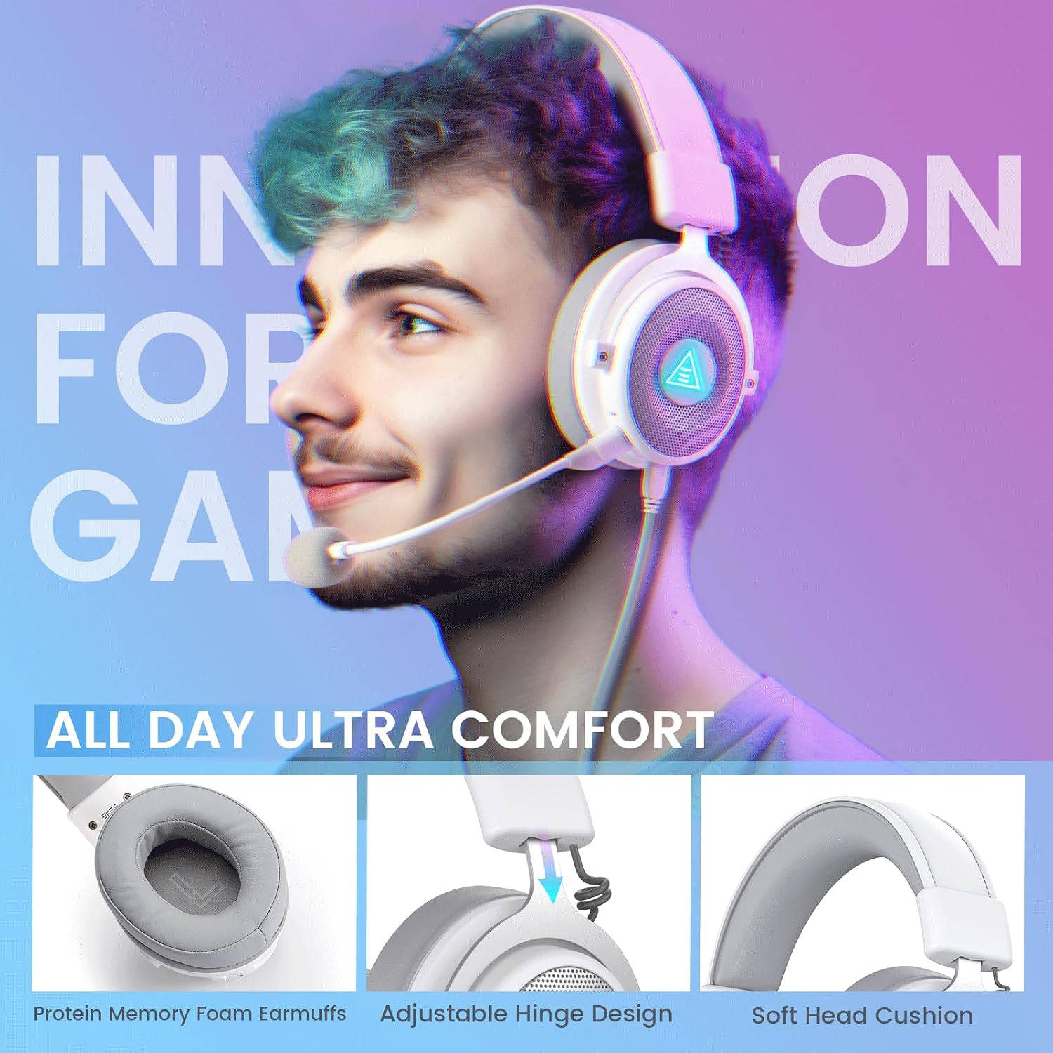 Thumbnail 4 de EKSA E900 Pro Gaming Headset mit 50 mm