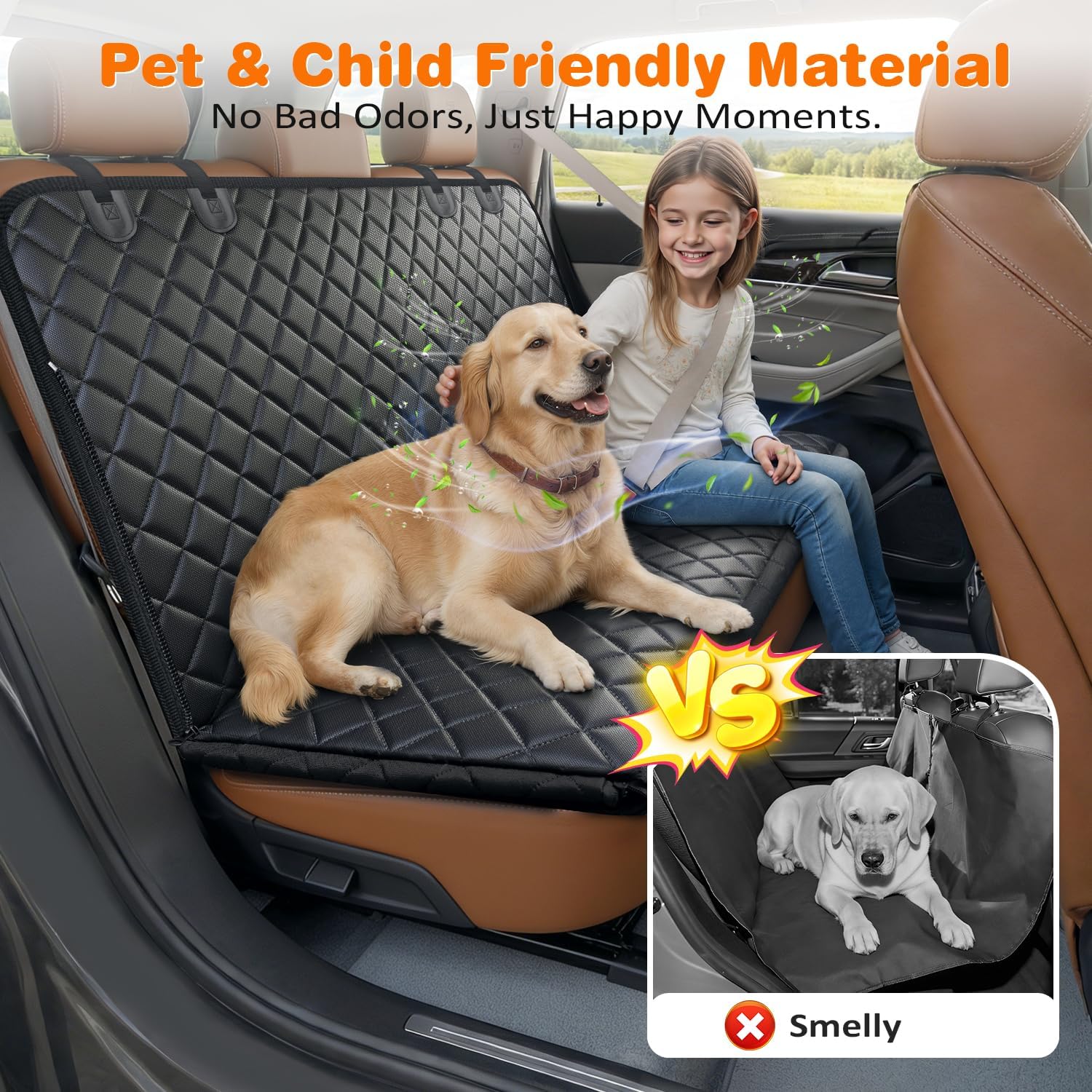 Detalle de URPOWER Dog Seat Cover 600D Oxford