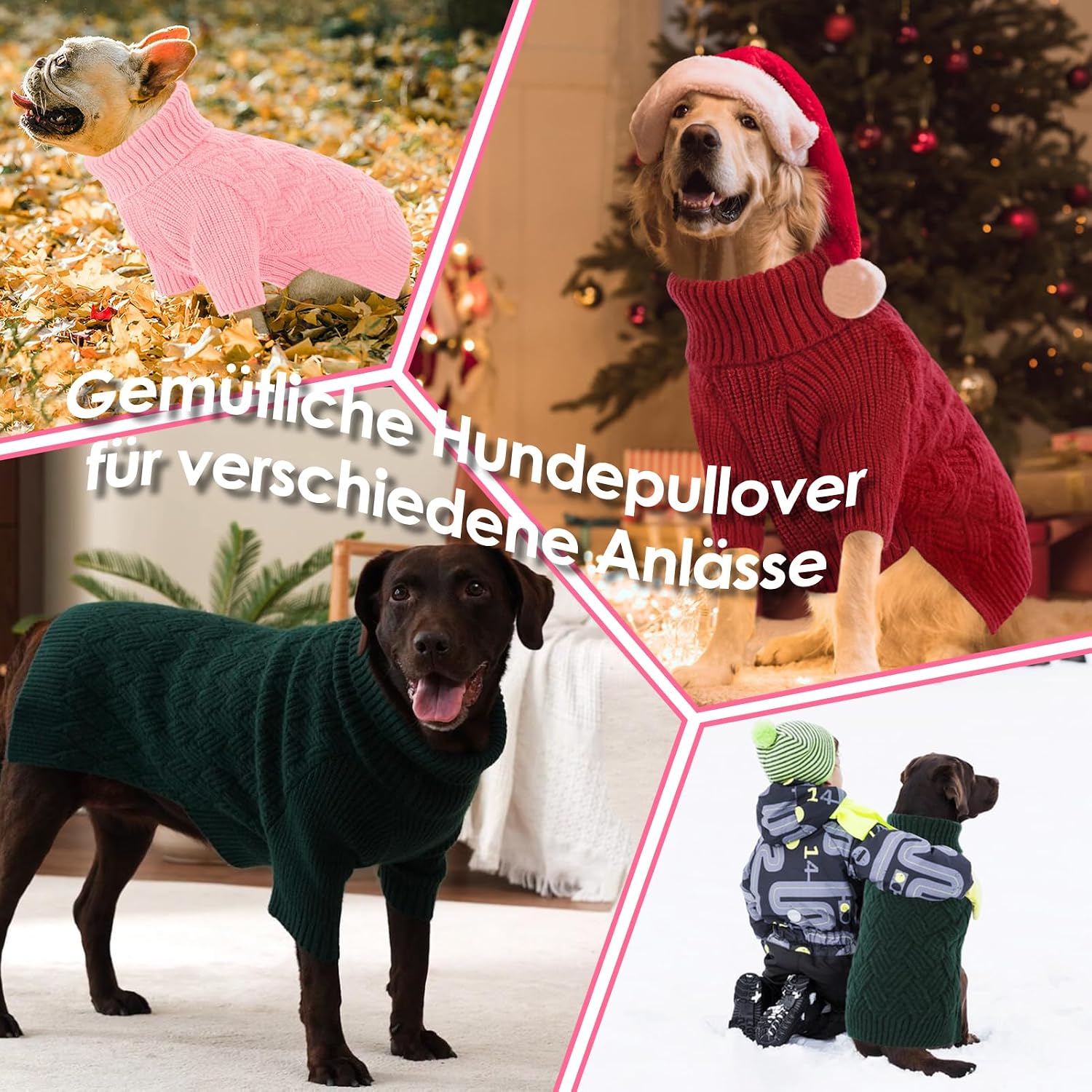 Thumbnail 6 de AOFITEE Hundepullover Rollkragen mit Beinen