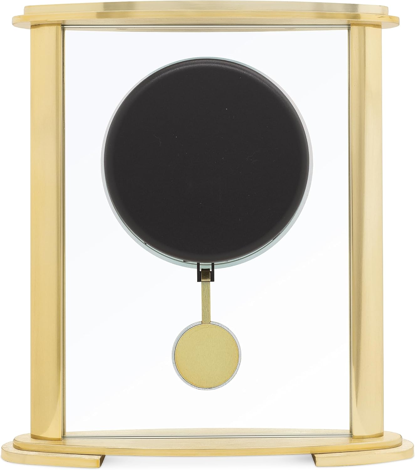 Thumbnail 4 de Acctim Welwyn Pendulum Mantel Clock: Polished Gold Effect with Floating Glass Dial