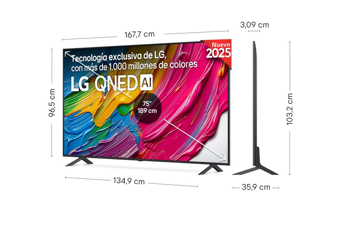 Thumbnail 1 de LG QNED8E 75" 4K 2025 Smart TV