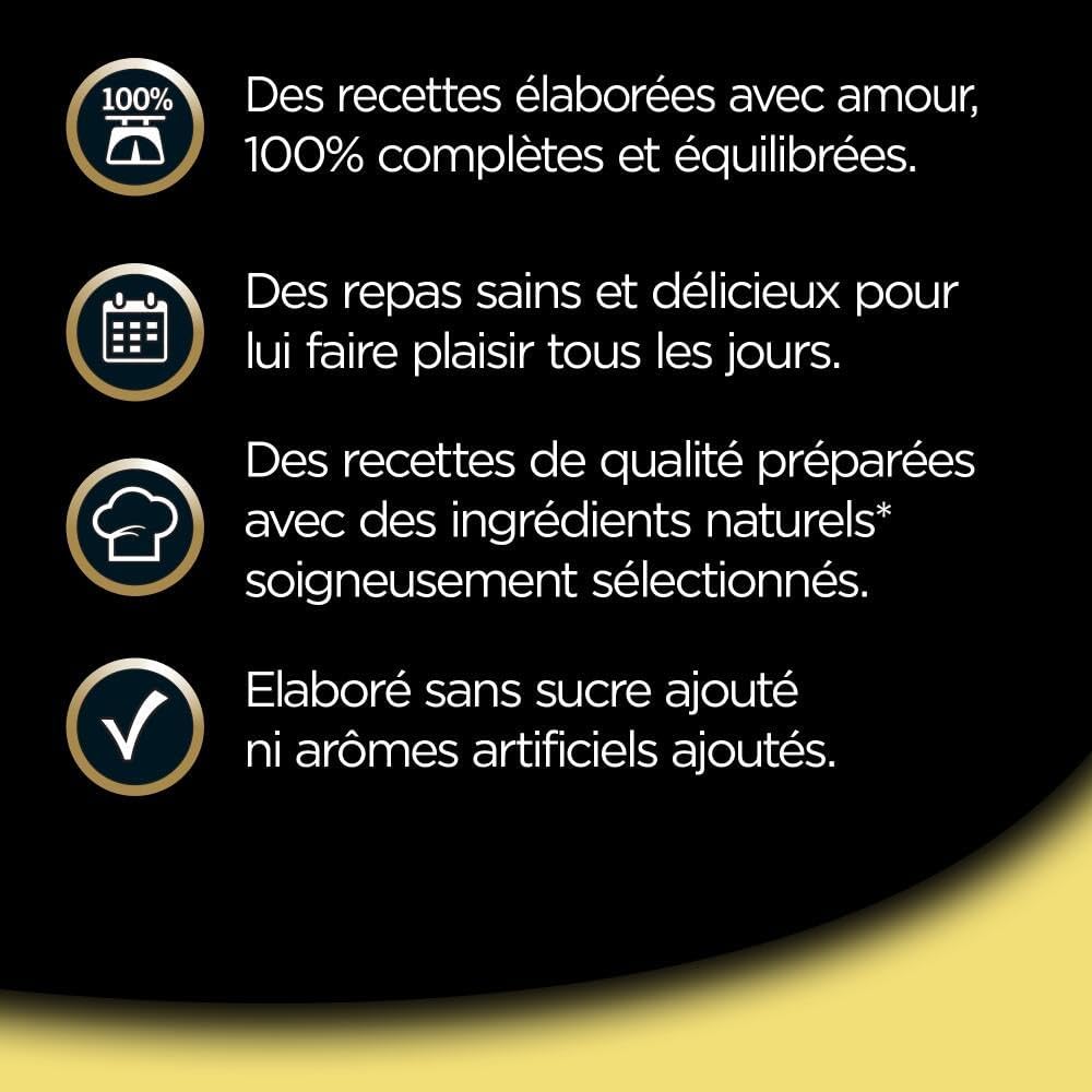 Detalle de Cesar Repas pour Chien – Lot de 20 barquettes 300 g, Terrine Classique au Poulet et Foie