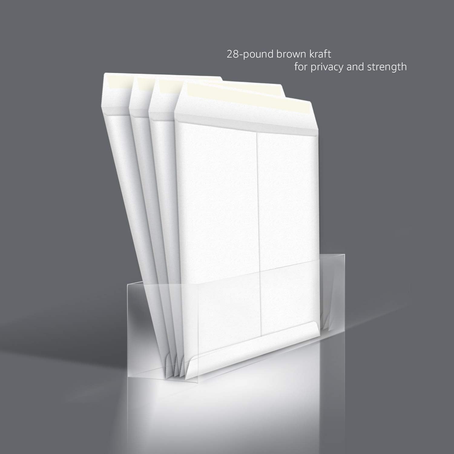 Detalle de Amazon Basics 9x12 Catalog Envelopes (28‑lb White, 100 Pack)