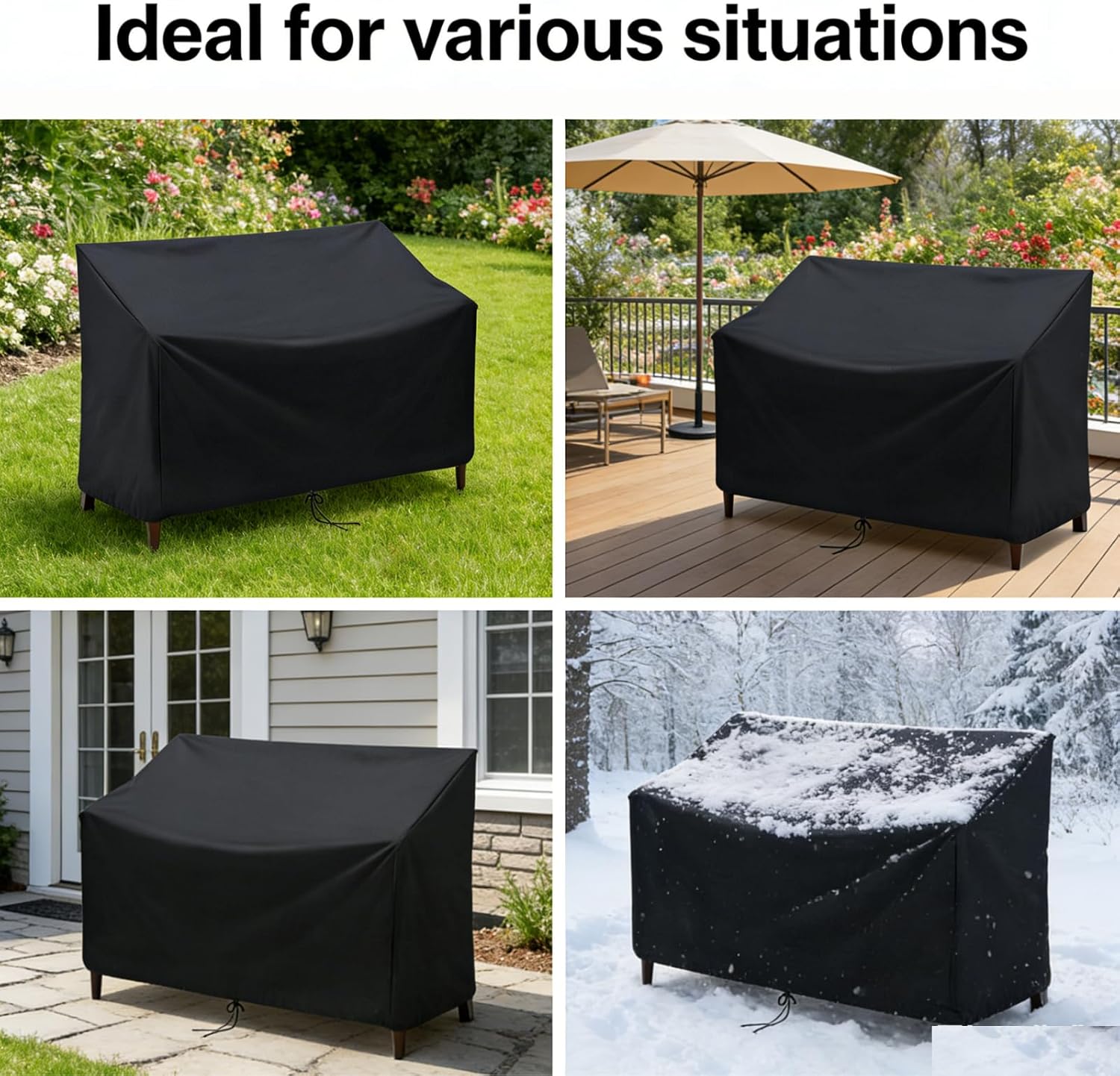 Thumbnail 4 de Canyonus Garden Bench Cover 2 Seater: Waterproof, Windproof & Heavy-Duty