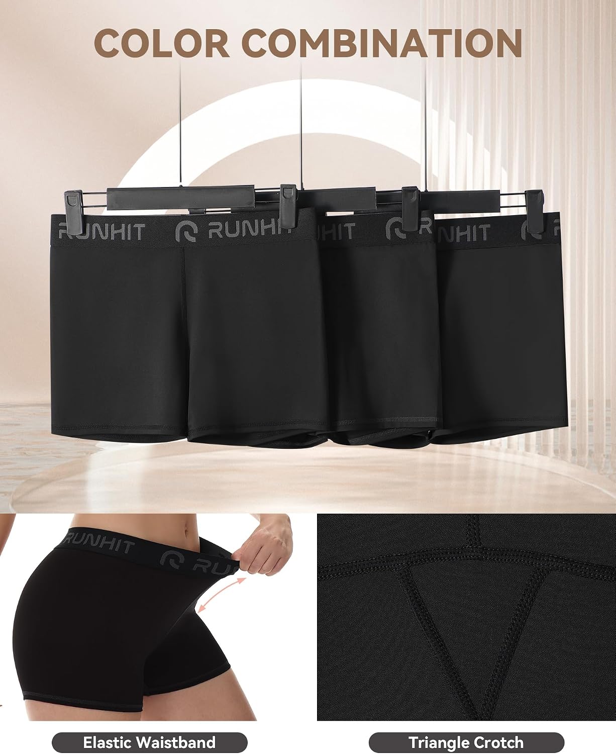 Thumbnail 4 de Runhit 3" Volleyball Shorts 3 Pack
