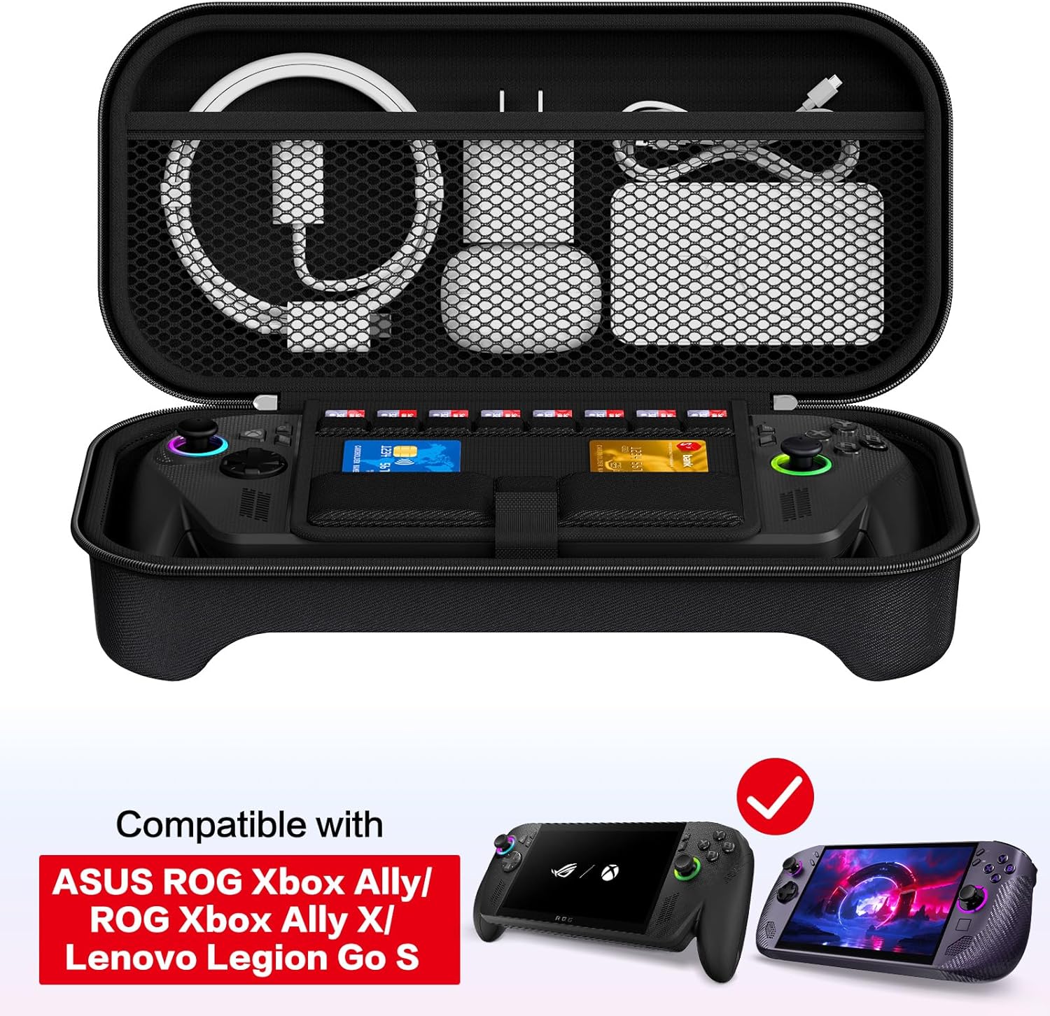 Thumbnail 1 de iVoler Custodia per ROG Ally 7" con scomparti e 8 slot