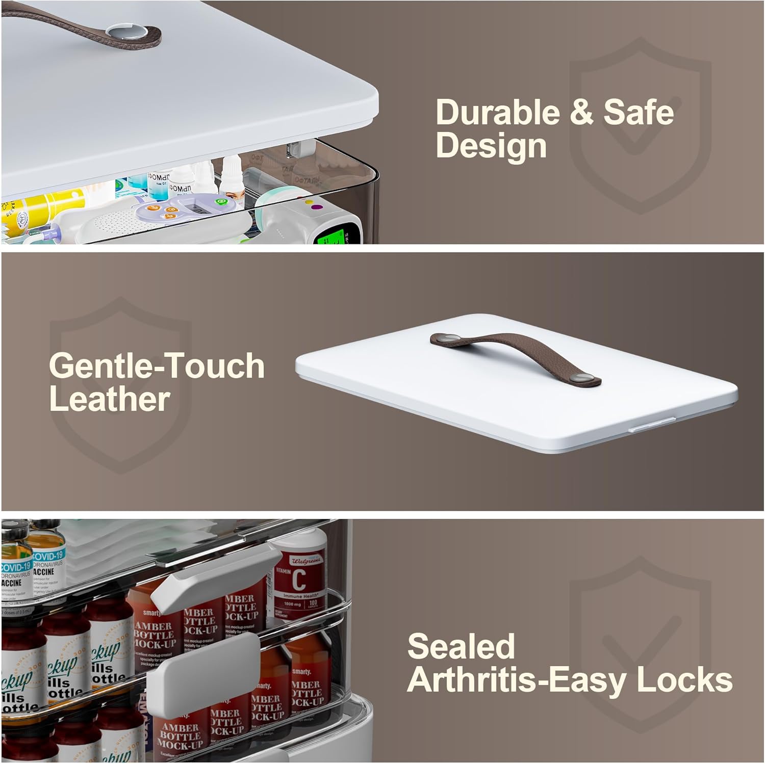 Thumbnail 6 de CTIME 4-Tier XL Medicine Organizer, Portable