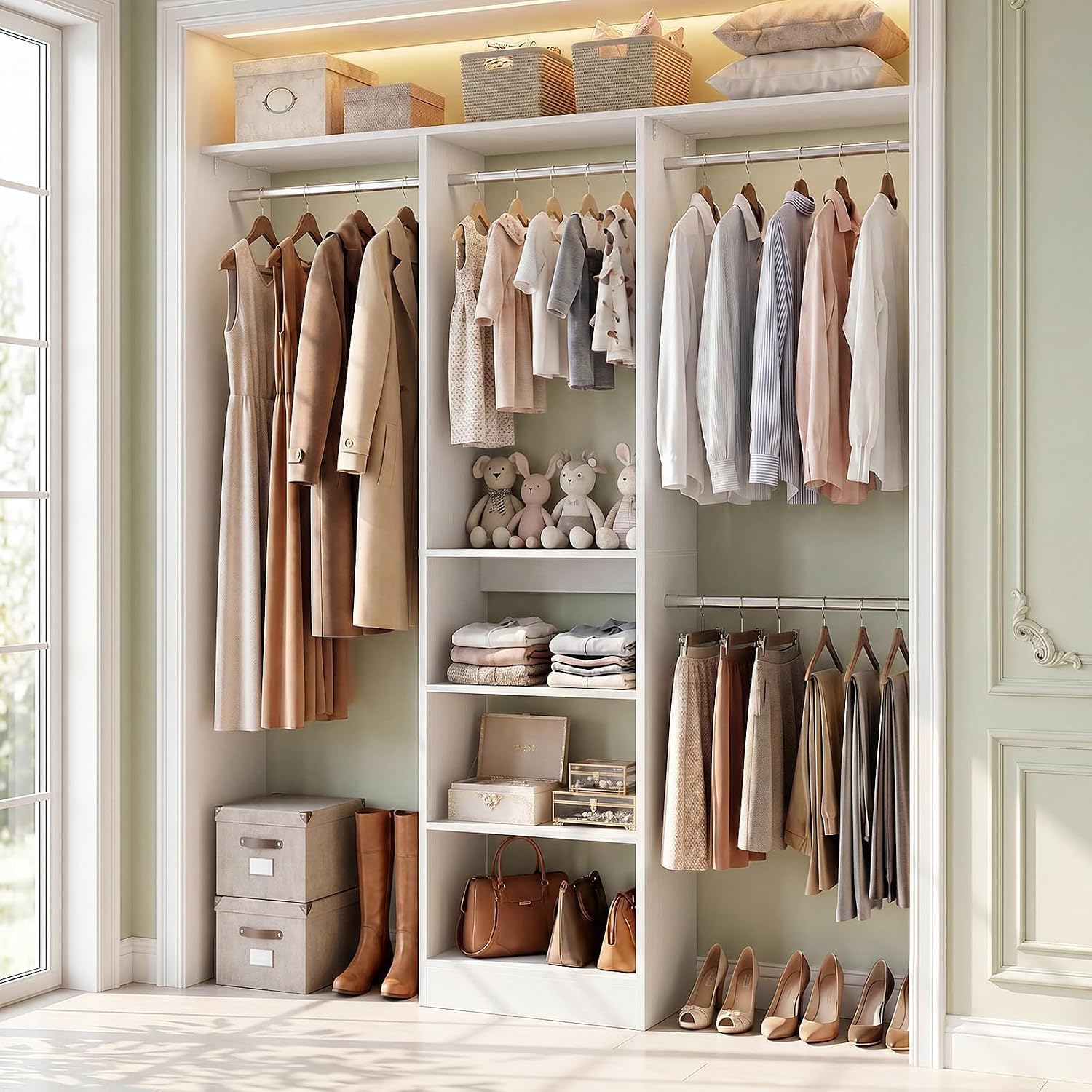 Detalle de Besiost Closet Organizer, 4FT