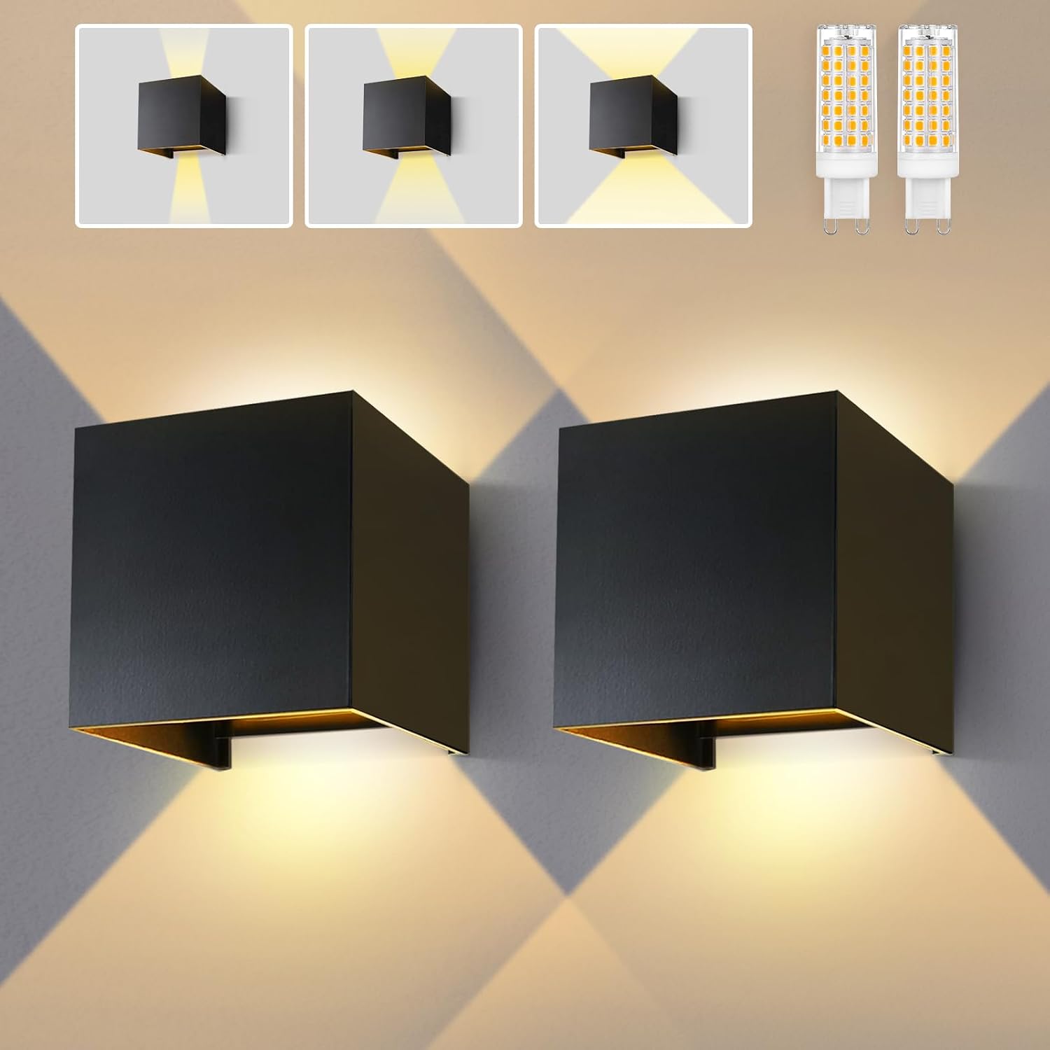 Detalle de Lureshine Wandlampe Wandleuchte 3000K